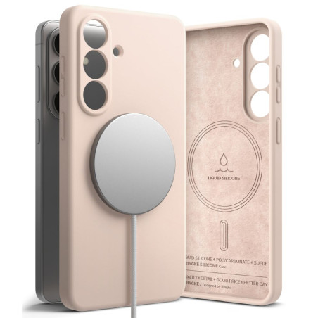 Ringke Silicone Magnetic MagSafe pro Galaxy S26+ Plus – Pink Sand