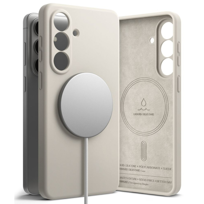 Držák Ringke RINGKE SILICONE MAGNETIC MAGSAFE pro GALAXY S26+ PLUS - stone