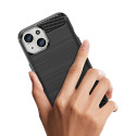 Pouzdro AG PREMIUM Carbon Case pro iPhone 15 - černé