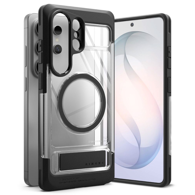 Držák Ringke UX MAGNETIC MAGSAFE pro GALAXY S26 ULTRA - černá/transparentní
