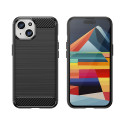 Pouzdro AG PREMIUM Carbon Case pro iPhone 15 - modré
