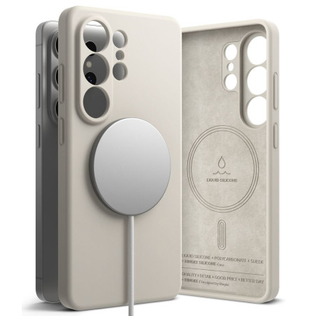 Ringke SILICONE MAGNETIC MAGSAFE pro Galaxy S26 Ultra - stone