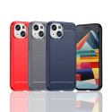 Pouzdro AG PREMIUM Carbon Case pro iPhone 15 - modré
