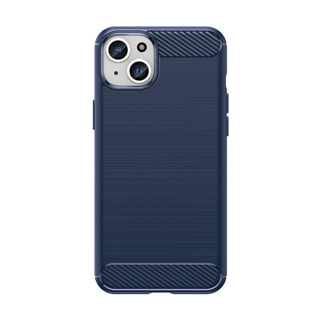 Pouzdro AG PREMIUM Carbon Case pro iPhone 15 Plus - modré
