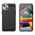 Pouzdro AG PREMIUM Carbon Case pro iPhone 15 Plus - modré