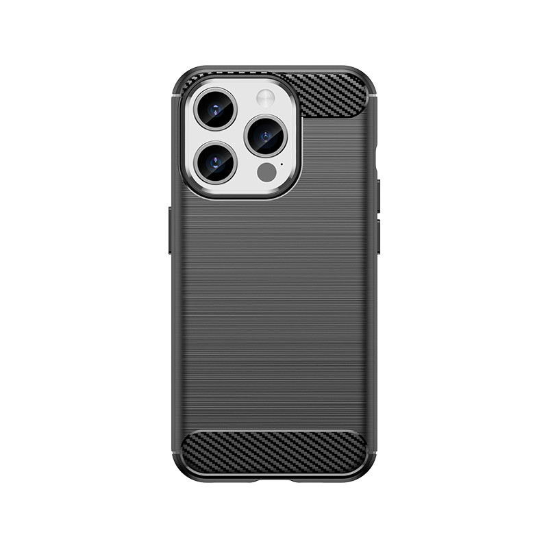 Pouzdro AG PREMIUM Carbon Case pro iPhone 15 Pro - černé