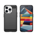 Pouzdro AG PREMIUM Carbon Case pro iPhone 15 Pro - černé