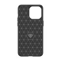 Pouzdro AG PREMIUM Carbon Case pro iPhone 15 Pro Max - modré