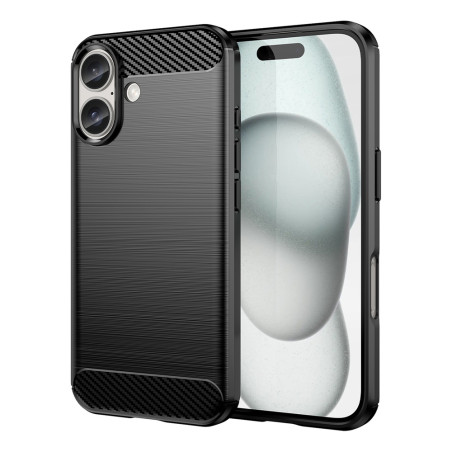 Pouzdro AG PREMIUM Carbon Case pro iPhone 16 - černé