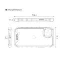ARAREE Mach Ultra odolný kryt pro iPhone 11 Pro Max, transparentní černý