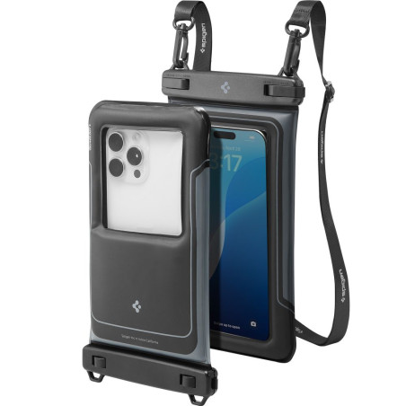 Spigen A611P pro smartphony do 6,9" – matná černá (2 ks)