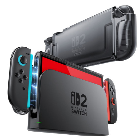SUPCASE CRYSTAL CASE pro Nintendo Switch 2 - frost black