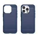 Pouzdro AG PREMIUM Carbon Case pro iPhone 16 Pro - modré