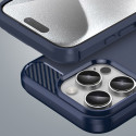 Pouzdro AG PREMIUM Carbon Case pro iPhone 16 Pro - modré