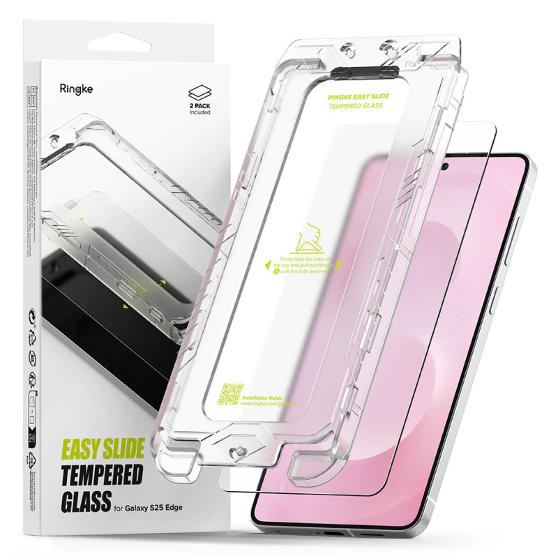 Ochranné sklo Ringke EASY SLIDE 2-PACK pro GALAXY S25 EDGE - clear