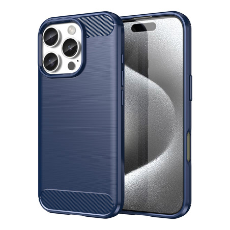 Pouzdro AG PREMIUM Carbon Case pro iPhone 16 Pro Max - modré