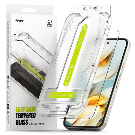 Ringke EASY SLIDE pro Pixel 9A – ochranné sklo clear (2 ks)