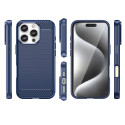 Pouzdro AG PREMIUM Carbon Case pro iPhone 16 Pro Max - modré