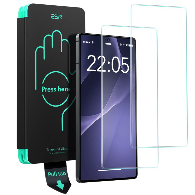 Ochranné sklo ESR GALAXY S25 ULTRA pro Samsung Galaxy S25 Ultra - ultra clear (2-pack)
