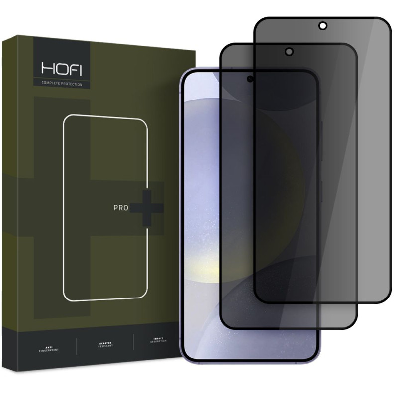 Ochranné sklo Hofi ANTI SPY GLASS PRO+ 2-PACK pro GALAXY S24 / S25 - privacy