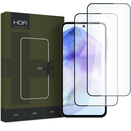 Hofi GLASS PRO+ 2-PACK Galaxy A35/A55 5G - black