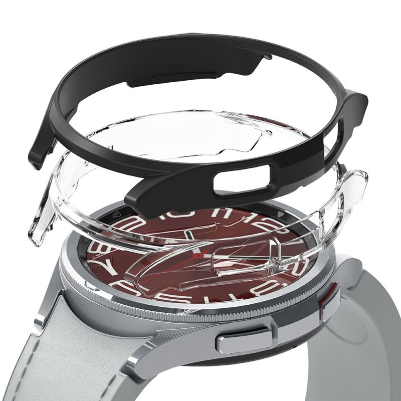 Kryt Ringke SLIM 2-PACK pro Galaxy Watch 6 Classic 43 mm - clear/black
