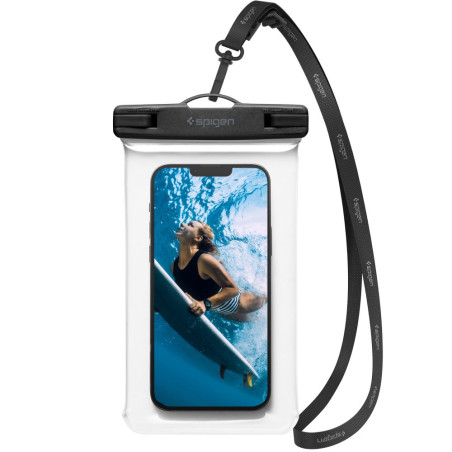 Pouzdro Spigen A601 pro zařízení do 8,2" - crystal clear