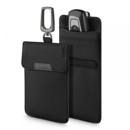 Spigen Klatka Faradaya RFID pouzdro na klíč - black