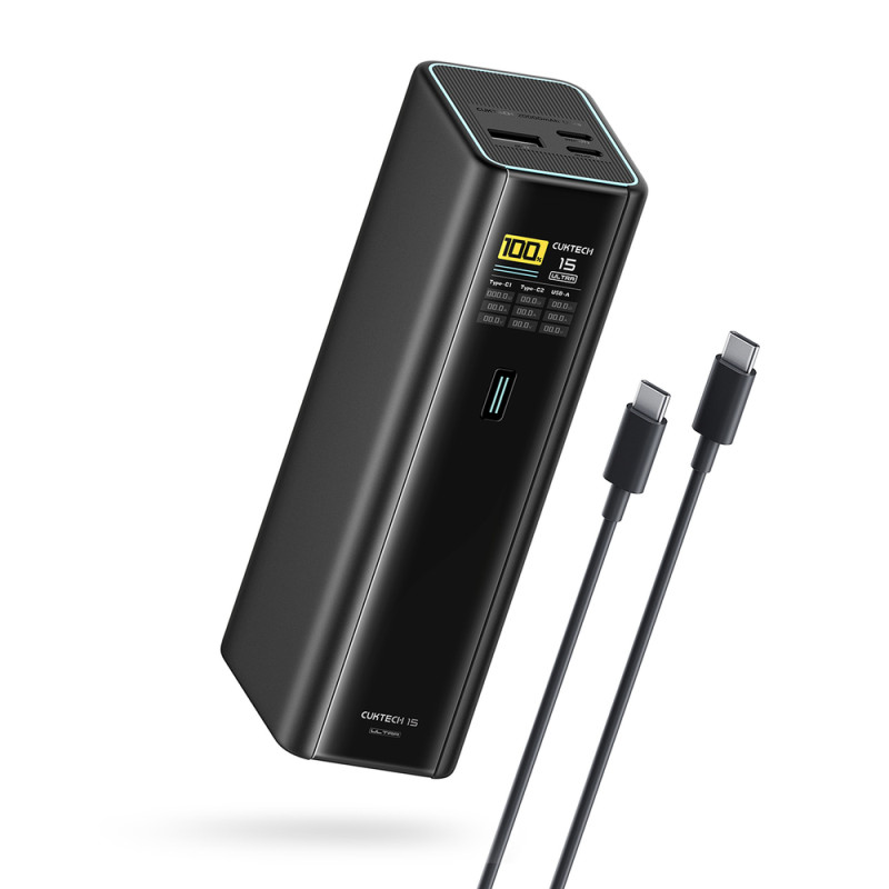 Powerbanka Cuktech PB200U pro notebooky a telefony - černá