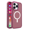 Pouzdro AG PREMIUM Color Matte s Magsafe pro iPhone 15 - vínové