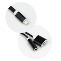 AG PREMIUM AHFI-3.5+C Redukce z Lightning na Jack 3,5/Lightning, černá