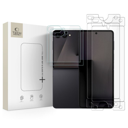 Tech-Protect EASY SET 4v1 pro Galaxy Z Flip 7/8 clear