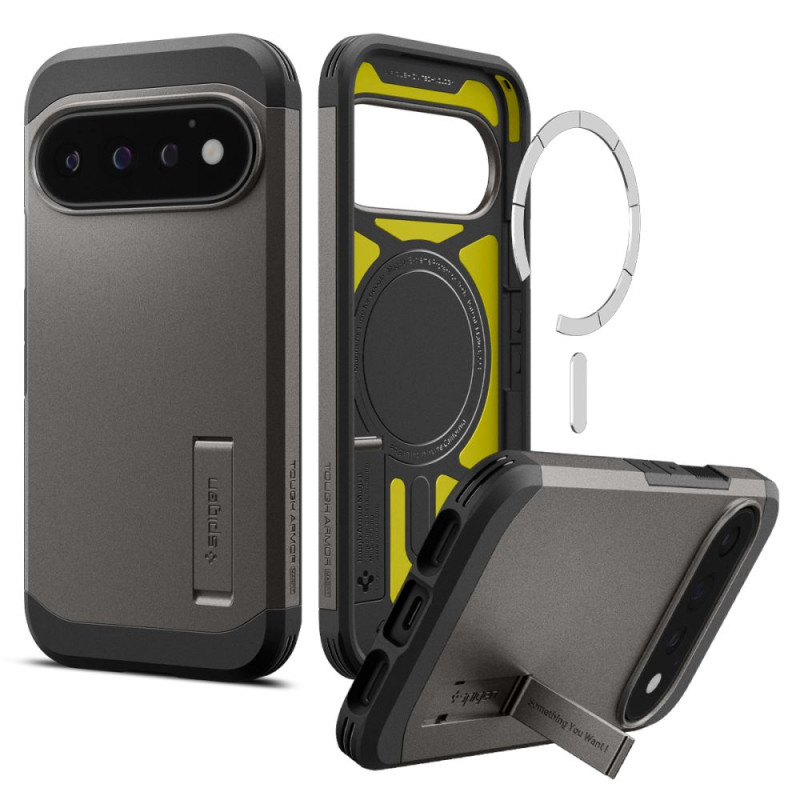 Kryt Spigen TOUGH ARMOR MAGSAFE pro Google Pixel 11 Pro - gunmetal
