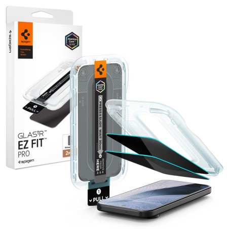 Ochranné sklo Spigen GLAS.tR EZ FIT PRO privacy 2-pack pro Pixel 10/1