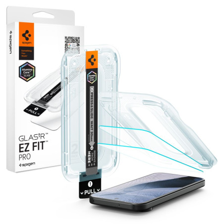 Ochranné sklo Spigen GLAS.TR EZ FIT PRO AC 2-PACK Pixel 11 / 11 Pro c