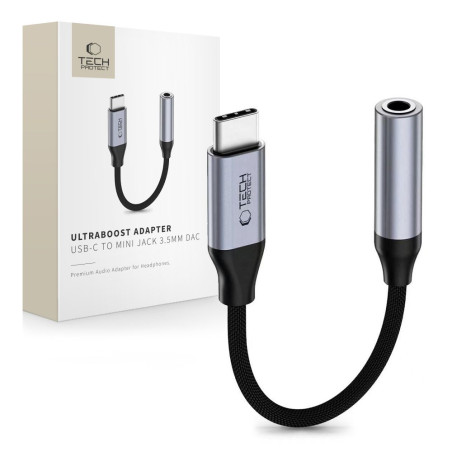 Nabíječka Tech-Protect ULTRABOOST USB-C 3,5mm - iron grey