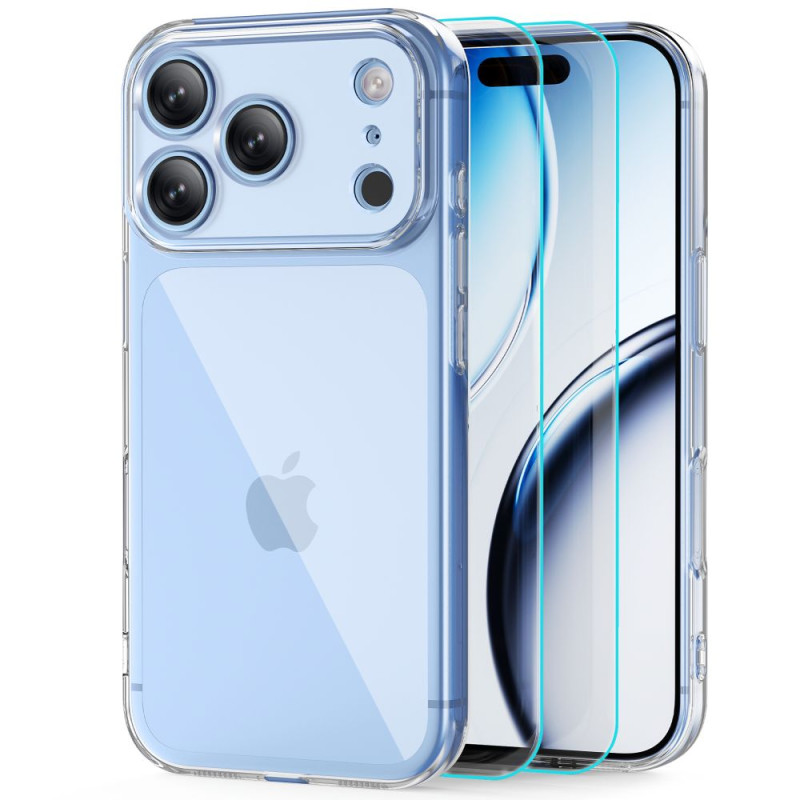 Ochranné sklo Tech-Protect FLEXAIR + GLASS 2-PACK pro iPhone 17 Pro Max - clear
