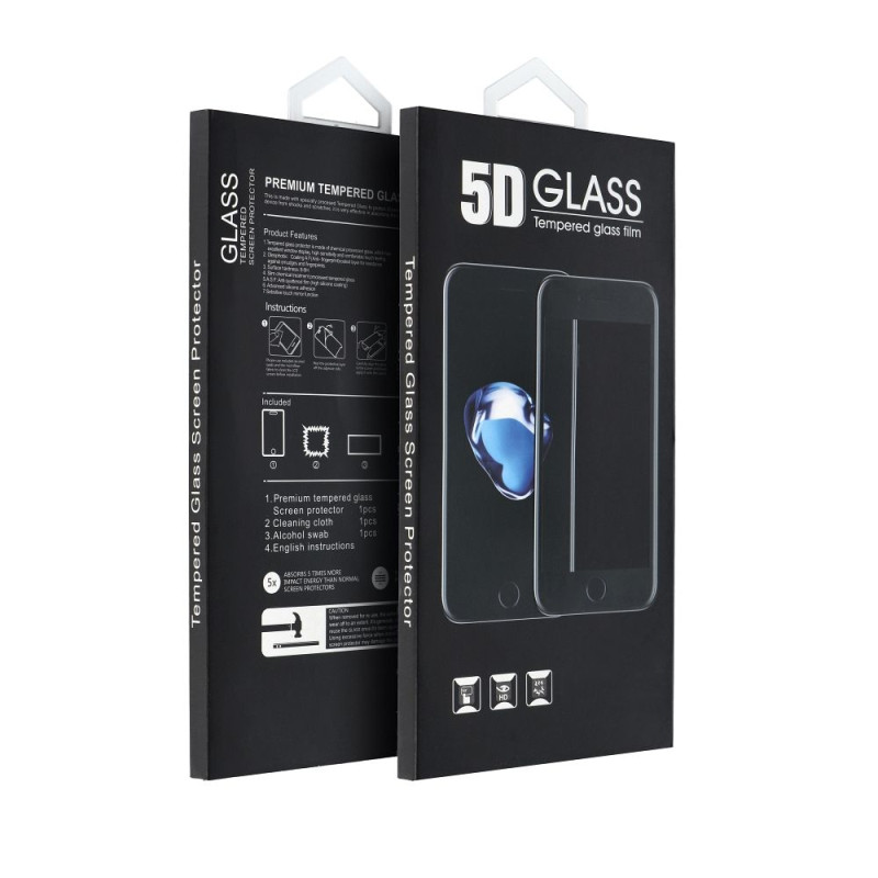 Ochranné sklo OEM 5D FULL GLUE pro Iphone 17 Pro Max / 18 Pro Max - black