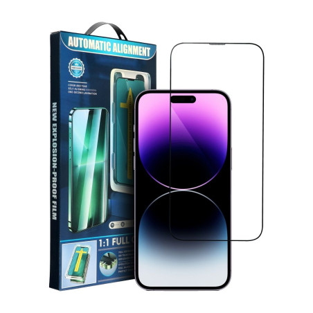 Ochranné sklo OEM 5D Full Glue pro iPhone 16 Pro Max - černé