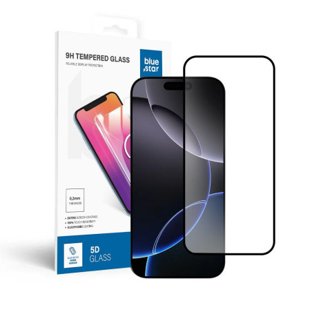 Ochranné sklo Blue Star 5D Full Glue iPhone 17 Pro Max - black