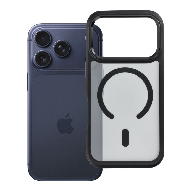 Kryt OEM F-PROTECT Smoke HYBRID Premium pro iPhone 18 Pro / 17 Pro - černý (MagSafe)