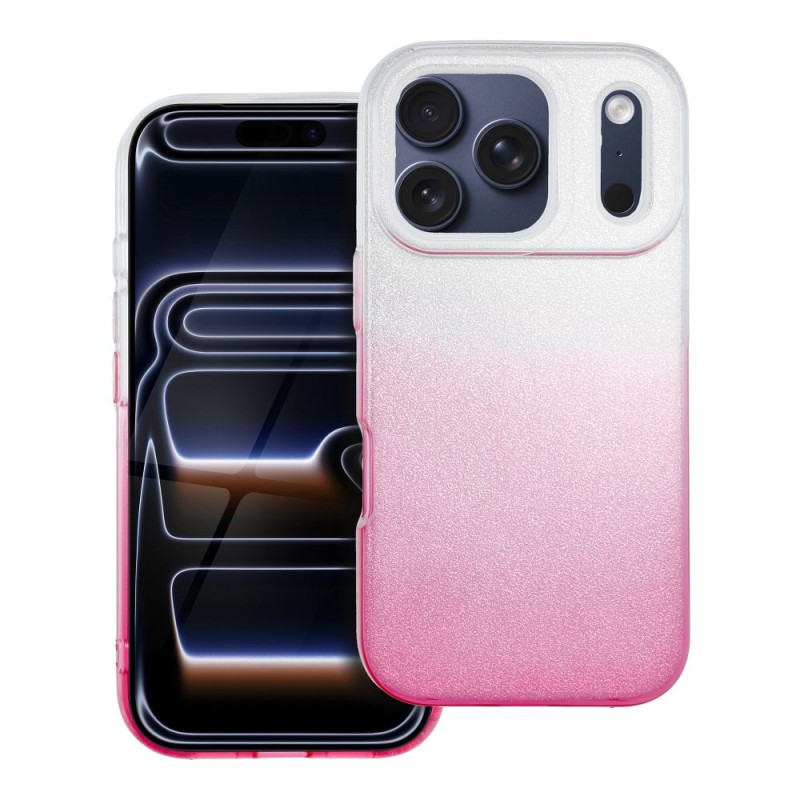 Kryt OEM SHINING pro iPhone 17 Pro - shining transparentní pink