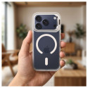 Kryt OEM F-PROTECT Shadow Stand PREMIUM iPhone 18/17 Pro - stříbrná