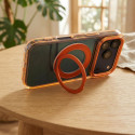 Kryt OEM FRAME CIRCLE STAND pro iPhone 18 Pro - oranžová