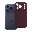 Kryt OEM F-PROTECT Rubber Premium iPhone 18 Pro - tmavá třešeň