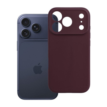 Kryt OEM F-PROTECT Rubber Premium iPhone 18 Pro - tmavá třešeň