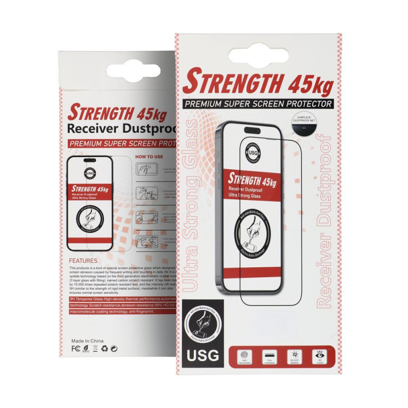Ochranné sklo OEM ULTRA STRONG 45kg pro iPhone 17 PRO / 18 PRO - transparentní