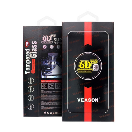 Ochranné sklo Veason 6D PRO pro iPhone 17 Pro/18 Pro - black