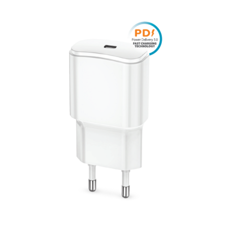 Nabíječka Forever TC-01-20C 20W USB-C PD - bílá