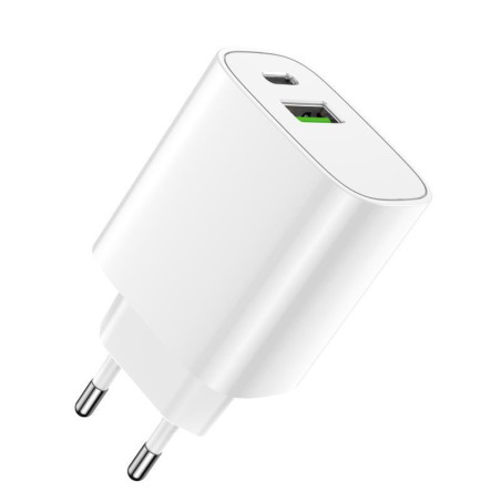 Nabíječka do sítě Forever LS-04 20W bílá (USB + USB-C)